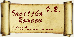Vasiljka Romčev vizit kartica